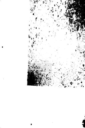 Illustration for Rough monochrome texture illustration. Grunge background. Abstract textured effect. - Royalty Free Image