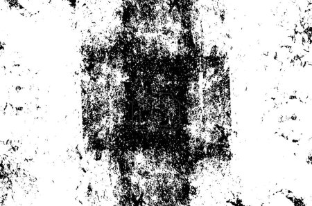 Illustration for Rough, scratch, splatter grunge pattern design brush strokes. Overlay texture. Faded black-white dyed paper texture. Sketch grunge design. Use for poster, cover, banner, mock-up, stickers layout - Royalty Free Image
