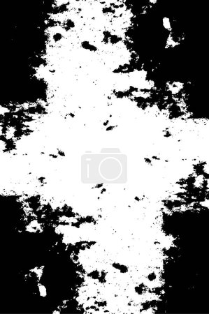 Illustration for Abstract black and white background. vector texture. - Royalty Free Image