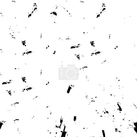 Téléchargez les illustrations : Motif noir et blanc avec texture grunge abstraite - en licence libre de droit