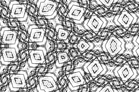 Illustration for Dark grunge geometric pattern - Royalty Free Image