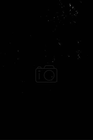 Foto de Capa superpuesta de grunge. Fondo vectorial abstracto en blanco y negro. Superficie vintage monocromática con patrón sucio en grietas, manchas, puntos. Antigua pared en diseño de estilo de horror oscuro - Imagen libre de derechos