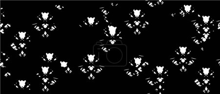 Illustration for Abstract monochrome background. Black and white vector illustration - Royalty Free Image