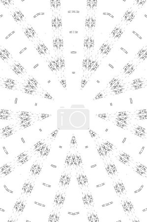 Illustration for Abstract  texture black and white background vector illustration - Royalty Free Image