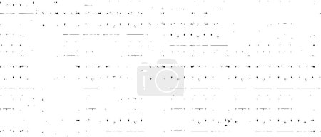 Photo for Grunge overlay layer. Abstract black and white vector background. Monochrome vintage surface with dirty pattern in cracks, spots, dots. Old wall in dark horror style design - Royalty Free Image