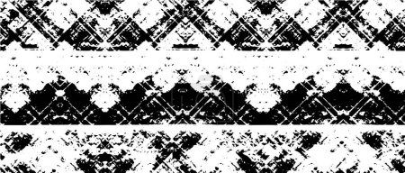 Illustration for Abstract black and white pattern for background, creative and design art texture - Royalty Free Image