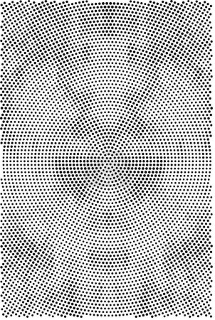 Ilustración de Textura superpuesta de grunge vectorial. Fondo blanco y negro. Imagen monocromática abstracta incluye un efecto desvanecido en tonos oscuros - Imagen libre de derechos