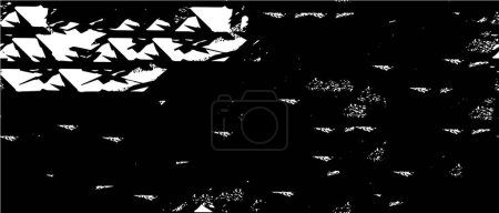 Ilustración de Abstracto monocromo grunge fondo vector ilustración - Imagen libre de derechos