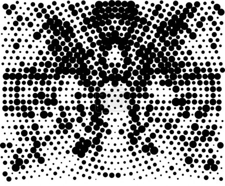 Foto de Fondo abstracto. Textura monocromática. La imagen incluye un efecto de los tonos blanco y negro. - Imagen libre de derechos