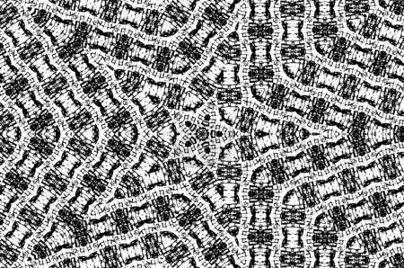 Illustration for Black and white  abstract background. monochrome texture. - Royalty Free Image