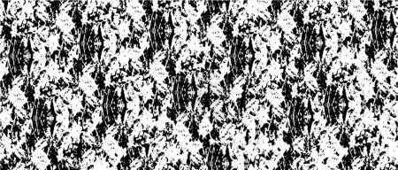 Illustration for Distressed background in black and white texture with dark spots, scratches and lines. Abstract illustration - Royalty Free Image