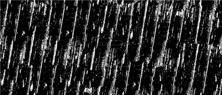 Illustration for Distressed background in black and white texture with dark spots, scratches and lines. Abstract illustration - Royalty Free Image
