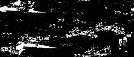 Ilustración de Fondo grunge monocromo abstracto. Patrón vintage blanco y negro - Imagen libre de derechos