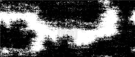 Ilustración de Fondo grunge monocromo abstracto. Patrón vintage blanco y negro - Imagen libre de derechos