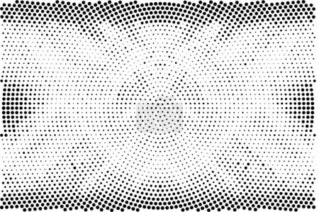Ilustración de Fondo de vector grunge blanco y negro. Textura de pantalla ancha monocromática de manchas y grietas. Elementos abstractos para diseño e impresión - Imagen libre de derechos