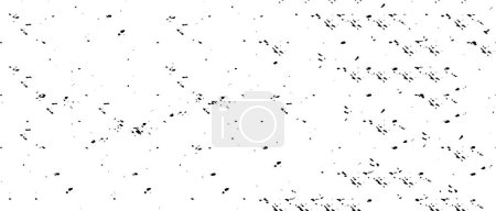 Ilustración de Fondo blanco y negro abstracto. Textura monocromática en estilo grunge. Antiguo patrón vintage de agrietamiento, desvanecimiento de impresión y diseño - Imagen libre de derechos