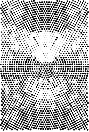 Illustration for Grunge black and white pattern - Royalty Free Image