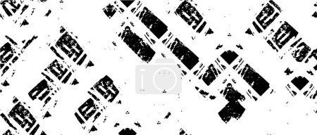 Téléchargez les illustrations : Abstraite fond de texture grunge en couleurs noir et blanc. fond créatif pour couverture design, décoration intérieure, illustration vectorielle - en licence libre de droit