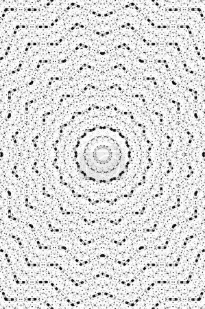 Ilustración de Patrón fractal. fondo abstracto. imagen en blanco y negro. - Imagen libre de derechos