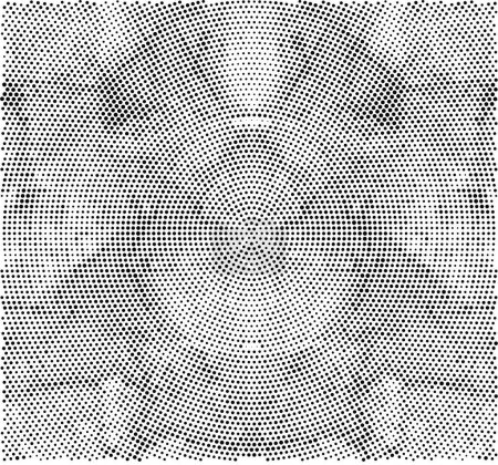 Illustration for Monochrome Grunge Pattern. Abstract Black and White Texture with Scratched Lines - Royalty Free Image