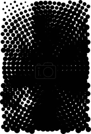 Ilustración de Patrón abstracto con elementos monocromáticos. ilustración vectorial - Imagen libre de derechos