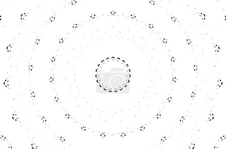 Illustration for Seamless pattern of black and white illustration - Royalty Free Image