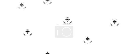 Illustration for Abstract pattern with monochrome elements. vector illustration - Royalty Free Image