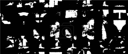 Illustration for Abstract grunge texture background in black and white colors. creative background for design cover, interior decor, vector illustration - Royalty Free Image