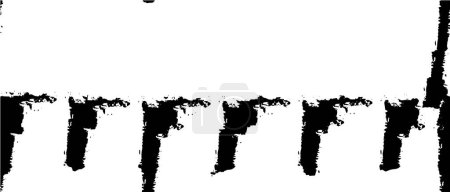 Illustration for Black and white paint texture, abstract background - Royalty Free Image