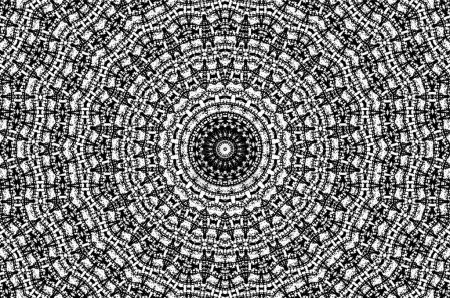 Illustration for Repeating round pattern. monochrome image. - Royalty Free Image