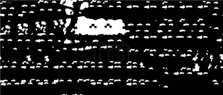 Ilustración de Textura abstracta en blanco y negro en estilo grunge. ilustración vectorial - Imagen libre de derechos