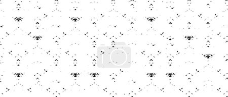Illustration for Abstract black and white textured background. Vector illustration - Royalty Free Image