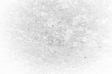 Illustration for Black and white halftone background with dots - Royalty Free Image