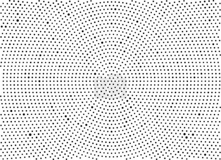 Ilustración de Un patrón de punto de medio tono en blanco y negro - Imagen libre de derechos