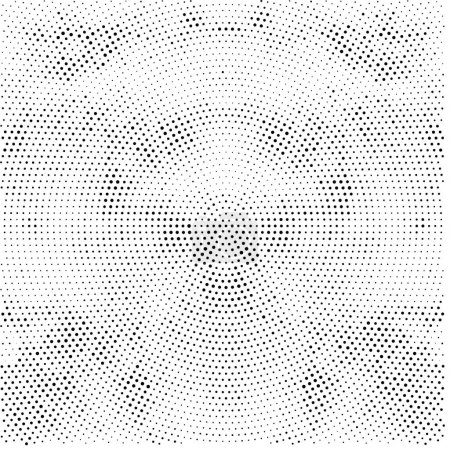 Ilustración de Puntos negros abstractos sobre fondo blanco. vector ilustración diseño - Imagen libre de derechos