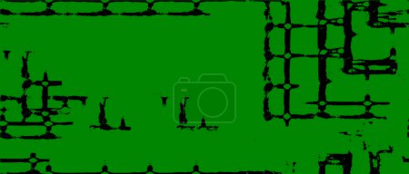 Téléchargez les photos : Abstrait fond noir et vert avec effet grunge. illustration vectorielle - en image libre de droit