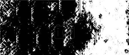 Téléchargez les illustrations : Abstrait fond grunge comprend des couleurs noir et blanc. illustration vectorielle - en licence libre de droit