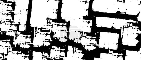 Téléchargez les illustrations : Fond monochrome abstrait comprend effet tons noir et blanc. illustration vectorielle - en licence libre de droit