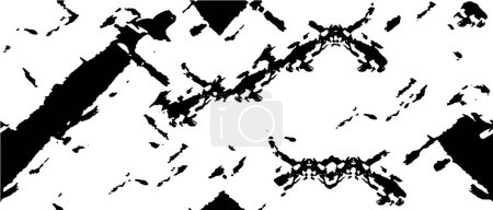 Téléchargez les illustrations : Fond abstrait. texture monochrome comprend effet tons noir et blanc. illustration vectorielle - en licence libre de droit