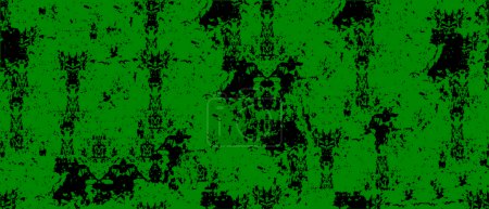 Ilustración de Fondo abstracto negro y verde con efecto grunge. ilustración vectorial - Imagen libre de derechos