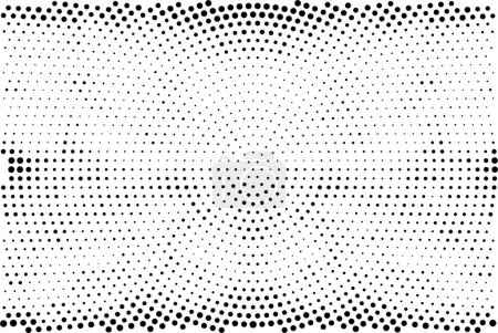 Ilustración de Fondo abstracto en blanco y negro con círculos. vector ilustración diseño - Imagen libre de derechos