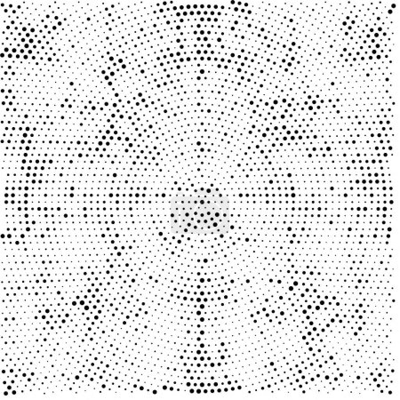 Ilustración de Patrón de medio tono. grunge fondo punteado abstracto. textura de superposición vectorial - Imagen libre de derechos