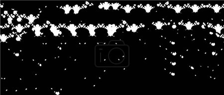 Illustration for Background with a black and white pattern - Royalty Free Image