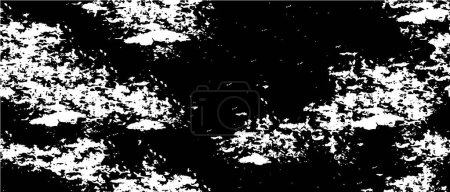 Illustration for Black and white background with abstract pattern, vector illustration - Royalty Free Image