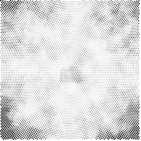 Illustration for Abstract black and white background with dots. retro background. vector illustration - Royalty Free Image