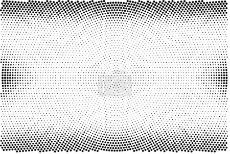 Illustration for Abstract black and white background with dots. retro background. vector illustration - Royalty Free Image