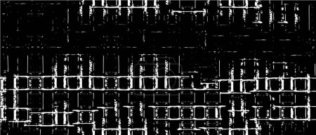 Téléchargez les illustrations : Abstrait noir et blanc fond monochrome grunge - en licence libre de droit