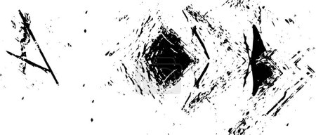 Illustration for Abstract black and white grunge monochrome background - Royalty Free Image