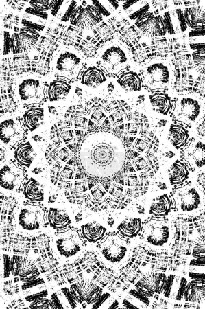 Ilustración de Fondo abstracto. textura monocromática. fondo circular blanco y negro sobre fondo blanco. - Imagen libre de derechos