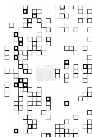 Illustration for Black and white abstract geometric background - Royalty Free Image